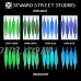 Seward Street Studios Reflective Decals Art Deco Set – Retro Style Safety Sticker Kit – Streamline Pinstripe Reflector Stickers - B0762TTTD4